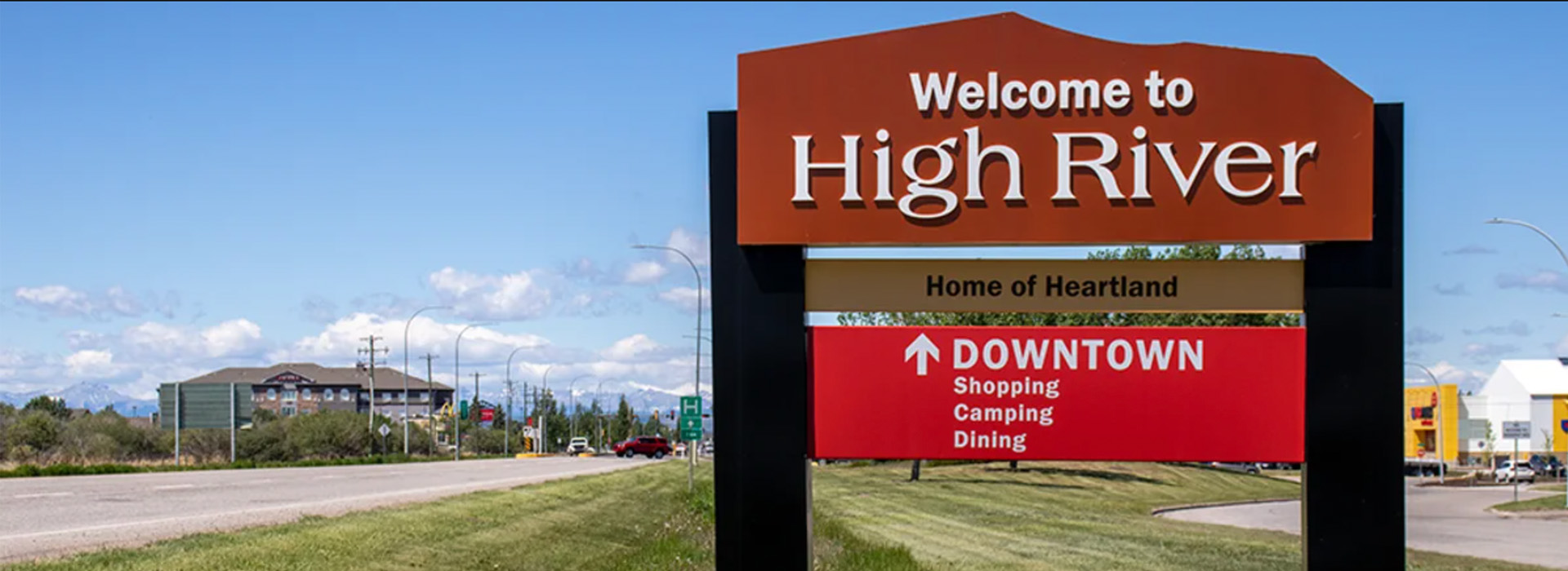 Welcome to the Town of High River Sign